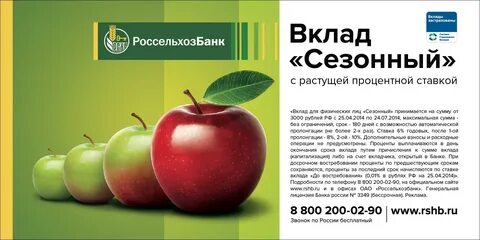 Россельхозбанк тверь вклады на сегодня