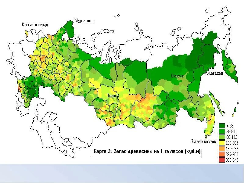 Интенсивность использования лесных ресурсов