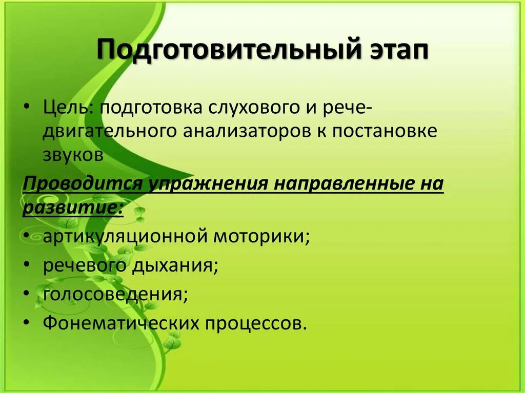 Цель автоматизации звука. Подготовительный этап постановки звука. Постановка звука этапы работы. Этапы работы по постановке звука. Этапы работы над постановкой звука.