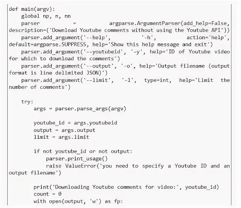 Arg parser. Parser.add_argument.