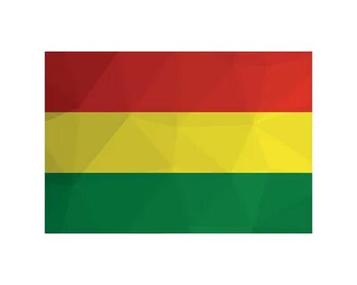 vector ilustración. oficial bandera de Bolivia nacional bandera con rojo, a...