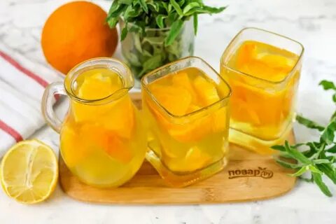 Сок с лимона и апельсина
