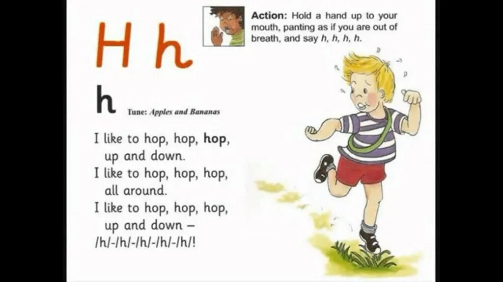 Jolly Phonics Letter h. Jolly Phonics h. Джоли Фоникс английский. Jolly Phonics Step 1 phrases. Хоп хоп хоп песня английская