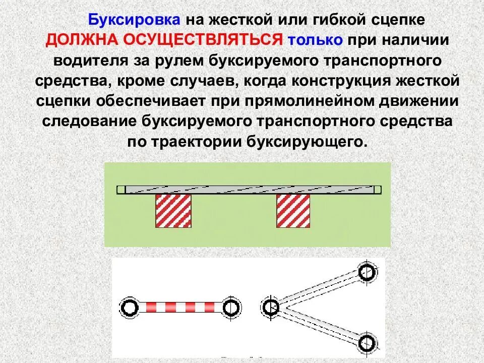 Буксировка на жесткой или гибкой сцепке. Буксировка на гибком сцепи. Буксировка на ни гибкой сцепке. Гибкая и детска сцепка. В каких случаях запрещается буксировка транспортных средств