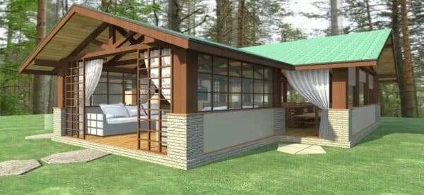 ТОП-35 Лучших Проектов Бани с Террасой, Комнатой Отдыха Small house design plans