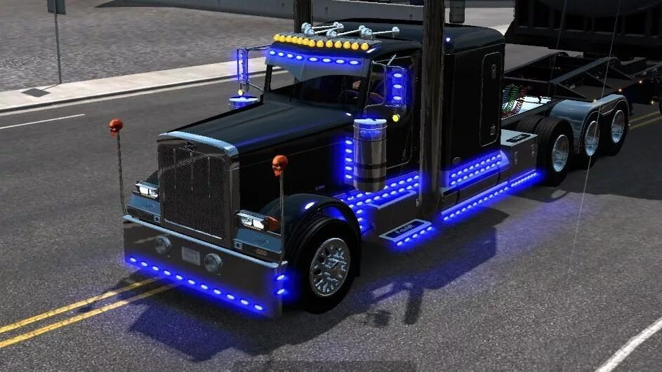 Грузовики версия 1. Peterbilt 379 ATS. Петербилт 379 кастом. Американский тягач Peterbilt 379. Етс 2 Петербилт 379 1.39.