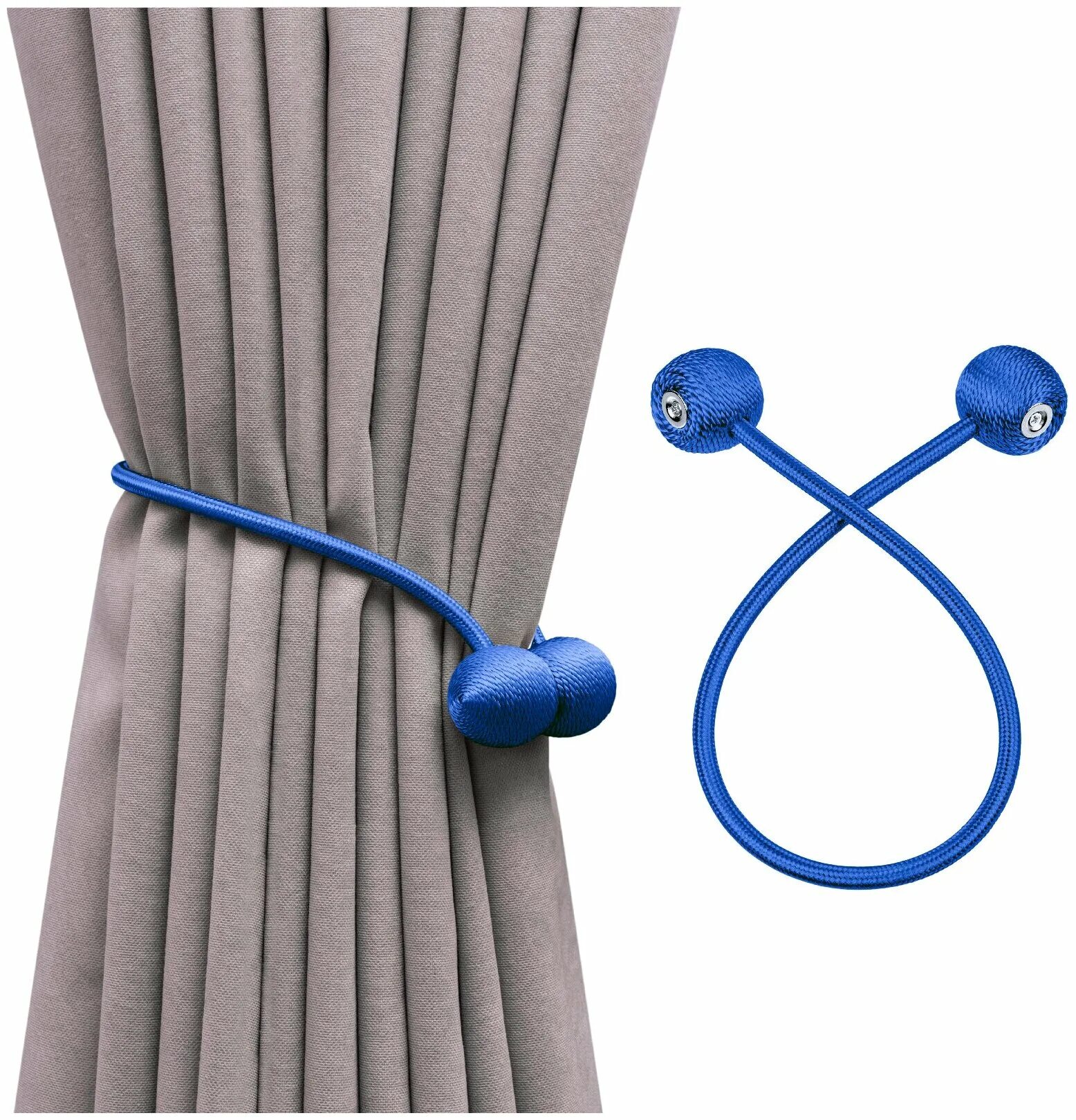 клипсы для штор. зажимы для штор. магнитные прихваты для штор. подхват для штор магнитный 8694 черный. держатели-подхваты для штор магнитные.