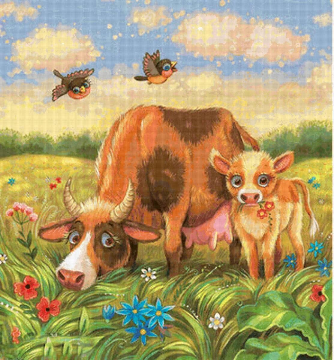 Коровка сказка. Коровы на лугу. Корова картина. Коровки на лугу. Коровки на лугу для детей.
