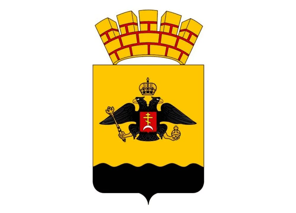 Coat arms Novorossiysk Russia vector image. Novorossiysk is a city in Krasnodar