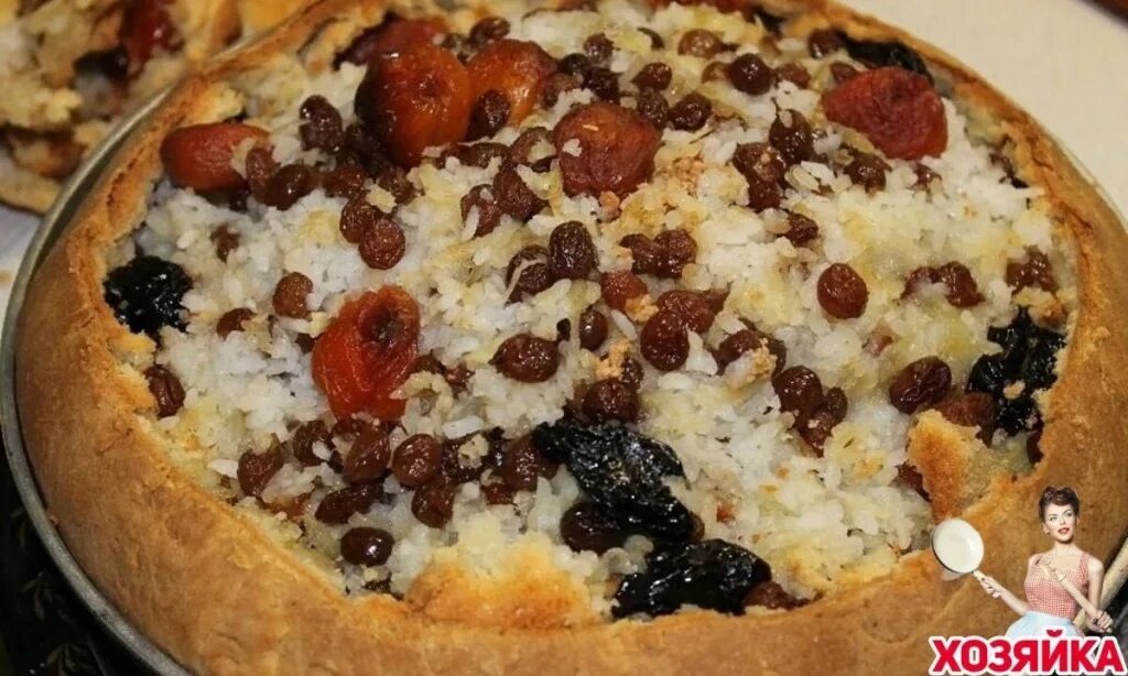 Балиш с рисом изюмом и курагой рецепт