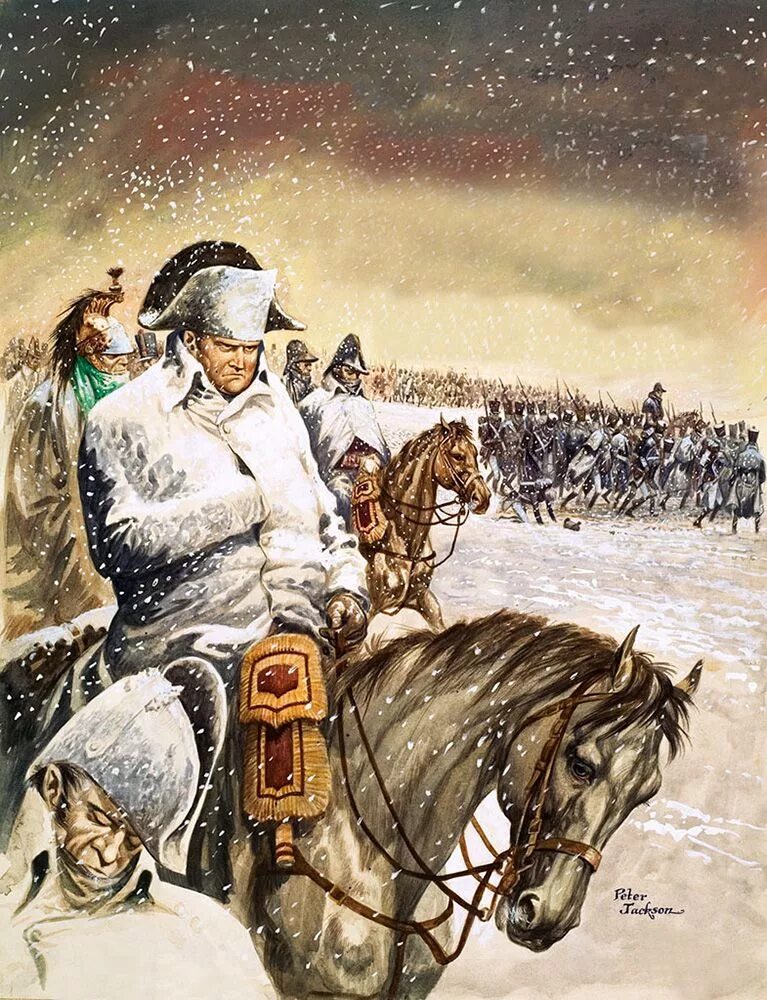 Наполеон Бонапарт в России 1812. Бегство Наполеона из России 1812.