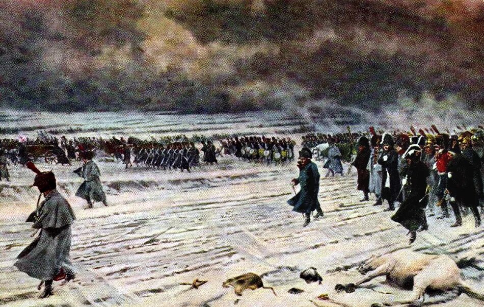 Французы бегут. Отступление Великой армии 1812. Бегство французов 1812.