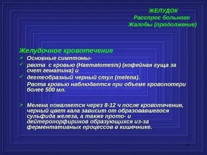 Кровотечение рвота кровью