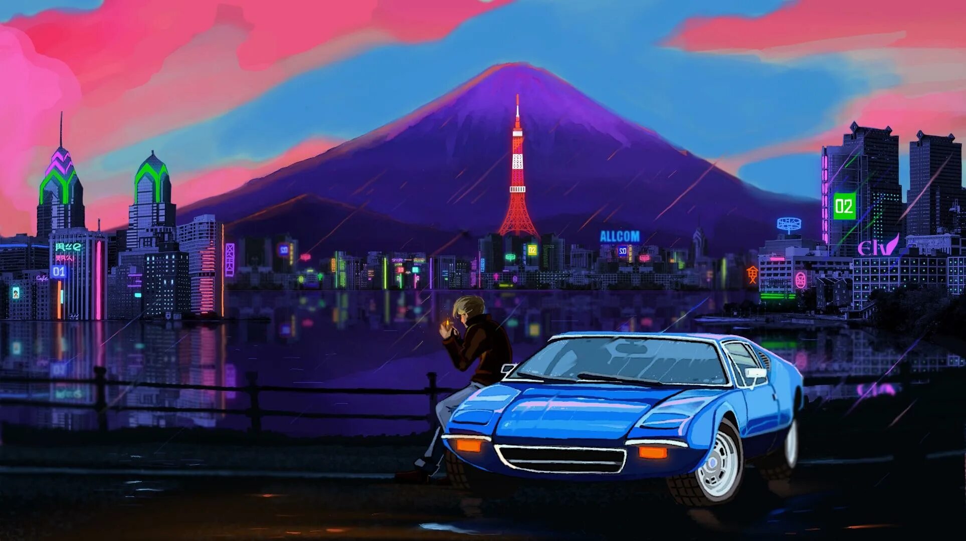 Retrowave wallpapers. Лос Анджелес синтвейв. Лос Анджелес ретровейв. Синтвейв ретровейв. Ретро Вейв Лос Анджелес.