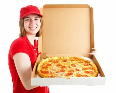 Пицца девушка на коробке - 98 фото.