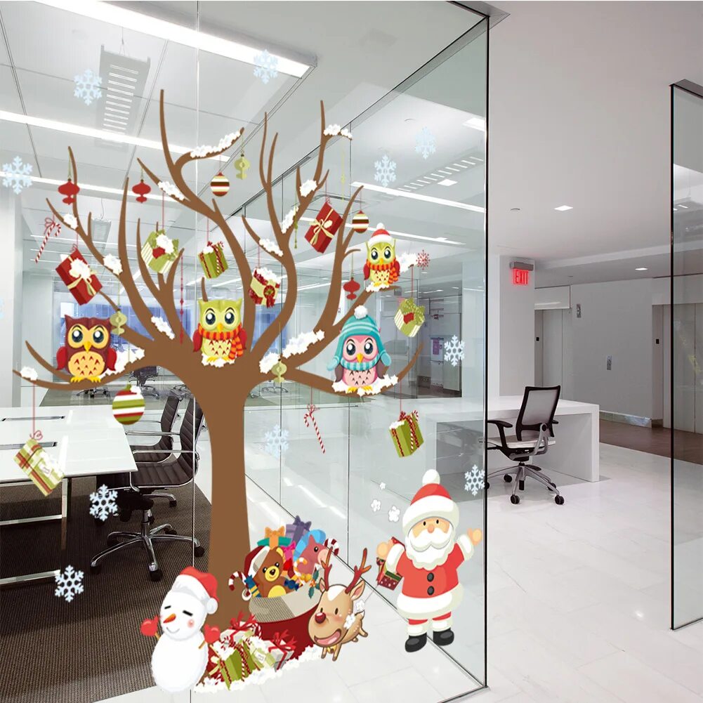 Новогоднее украшение офиса. Новогоднее украшение кабинета. Украсить офис к новому году. Украсить кабинет на новый год.