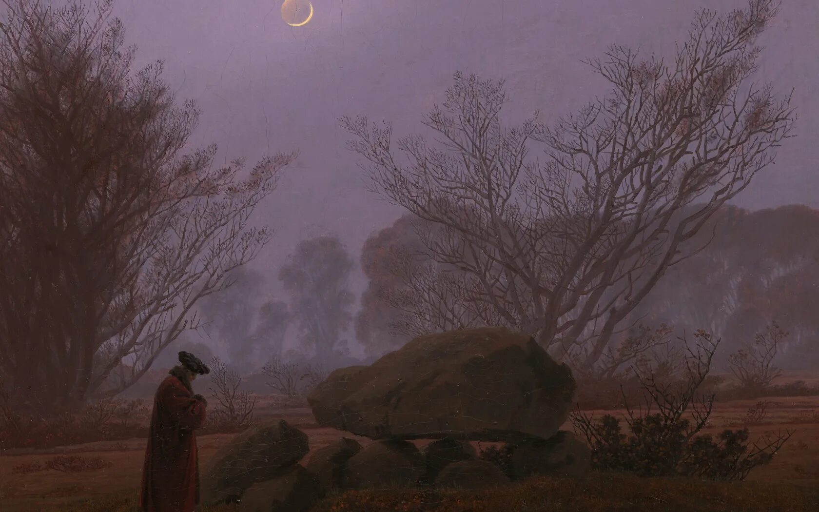 Двое созерцающих. Caspar David Friedrich，1774－1840.