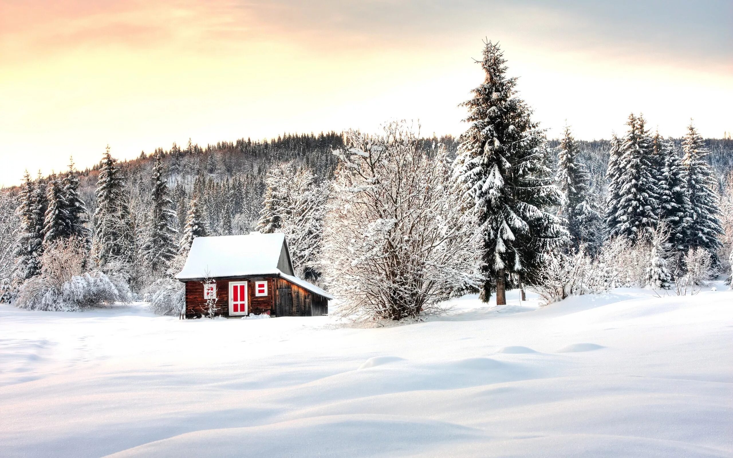 Зимний пейзаж. Зимний домик. Заснеженный домик. Дом зима. Is winter beautiful