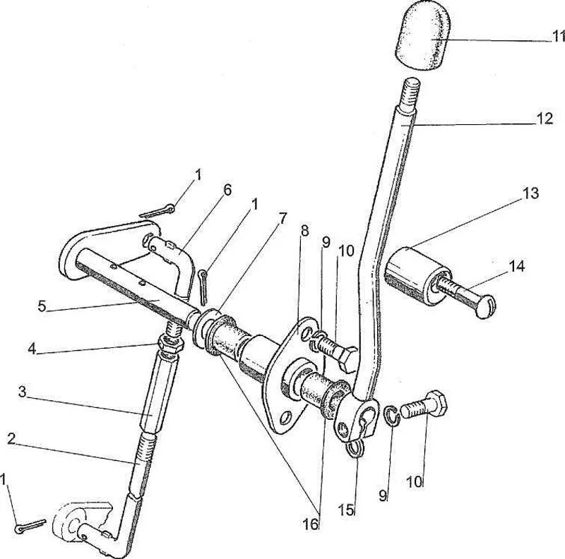 Тяги на ВОМ МТЗ. 70-3401093 Рукоятка МТЗ. Рычаг управления ВОМ МТЗ. Блокировка дифференциала МТЗ 320.