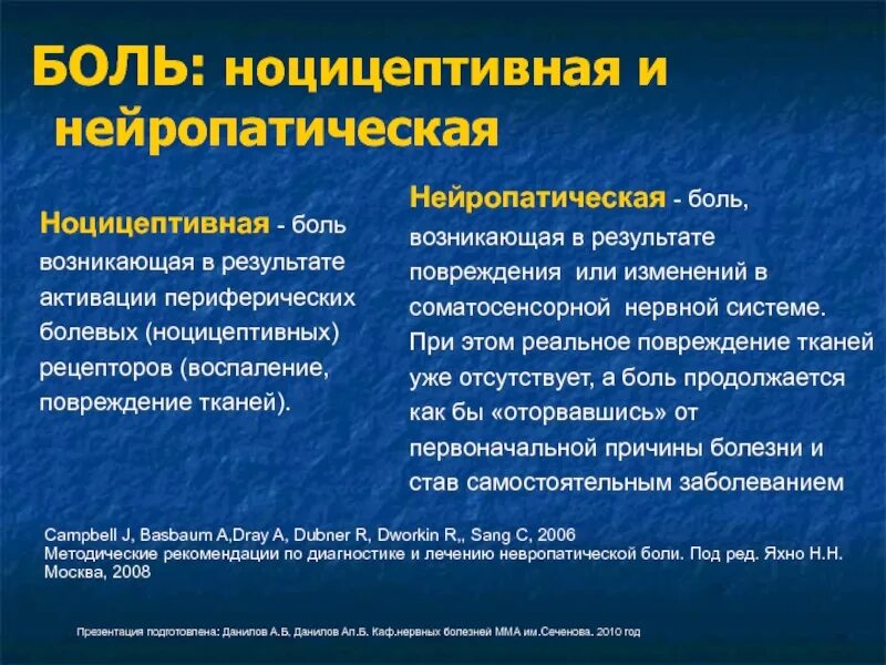 Характер неврологической боли. Ноцицептивная боль. Ноцицептивная и нейропатическая боль. Ноцицептивная и нейропатическая боль неврология. Дифференциальная диагностика ноцицептивной и нейропатической боли.