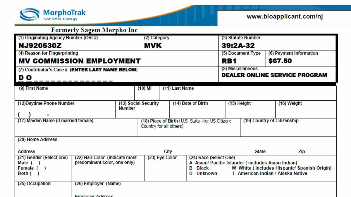 New registration