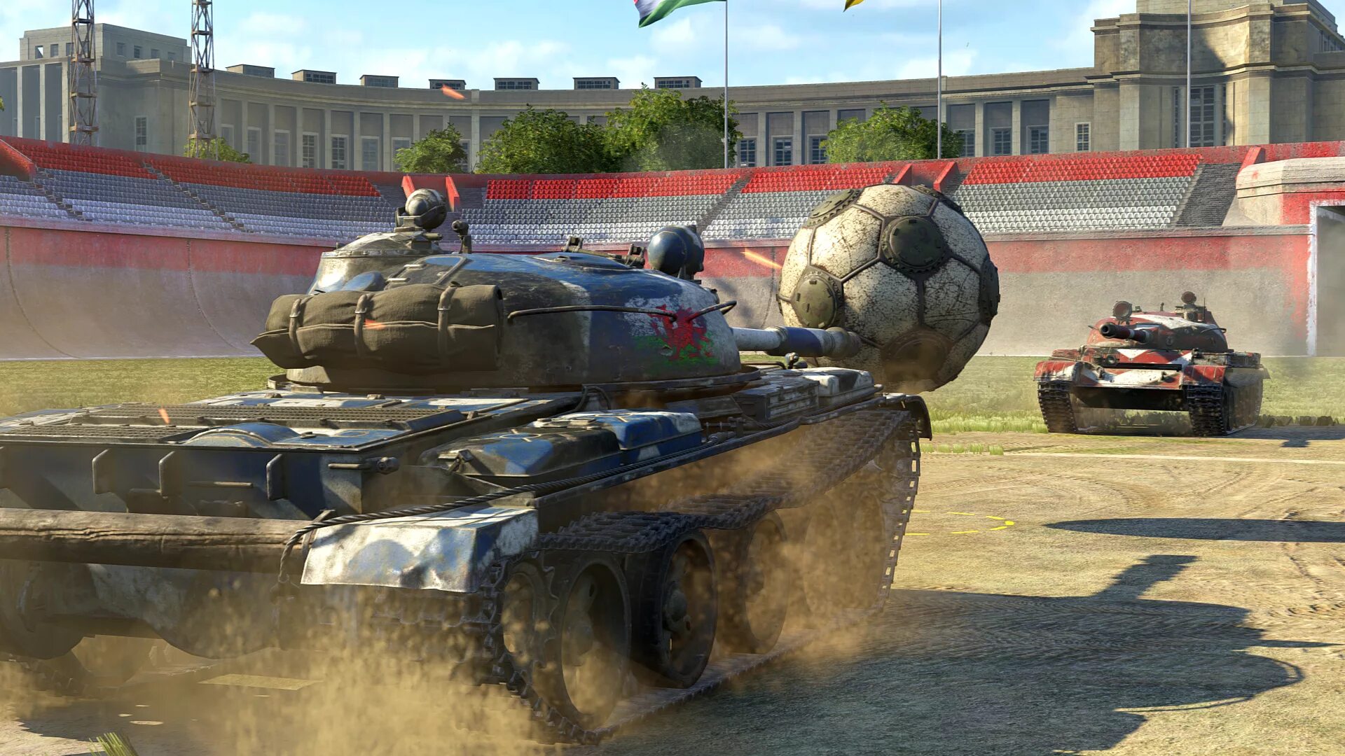 Танковый футбол. Крутой танк. Танковые гонки. Игровой танк. Танк из компьютерной игры.