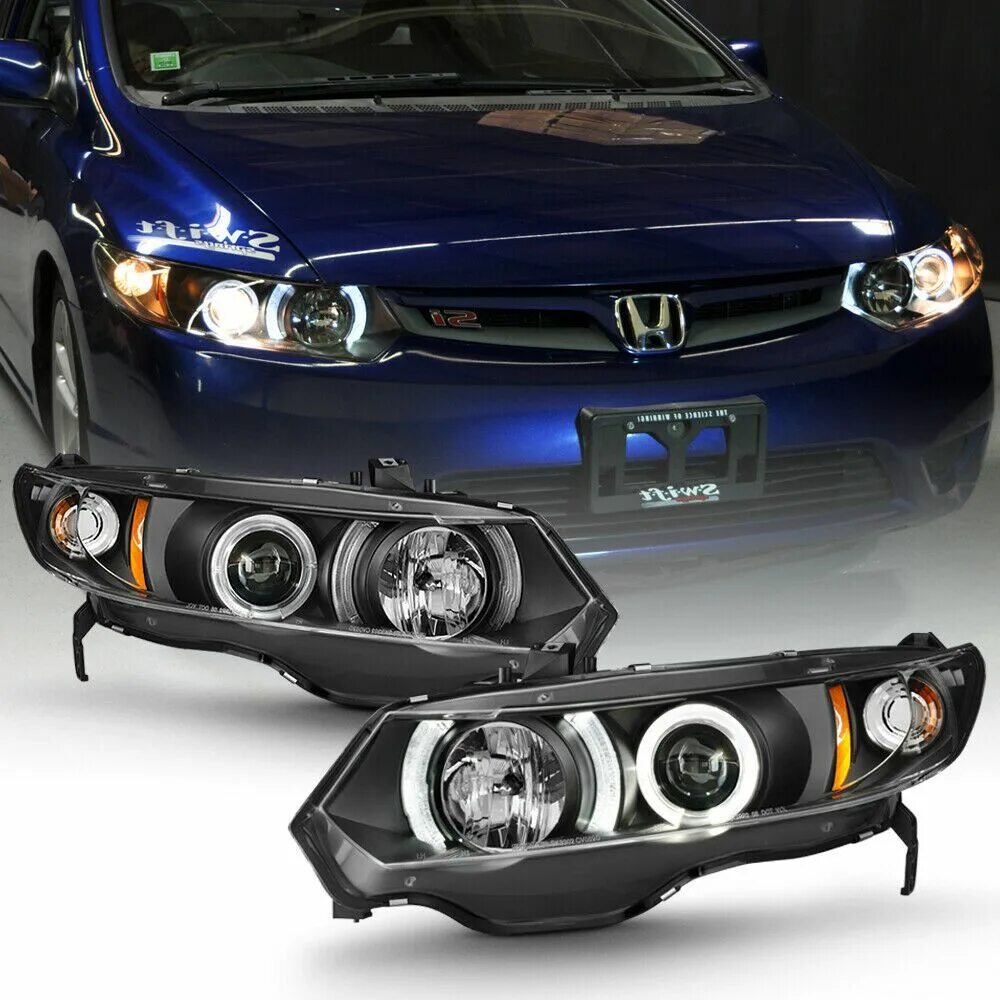 Передние фары на Honda Civic 88. Civic 2006 фара. Honda Insight 2009 Headlights Lamps. Honda Civic 04-05 оптика DRL.