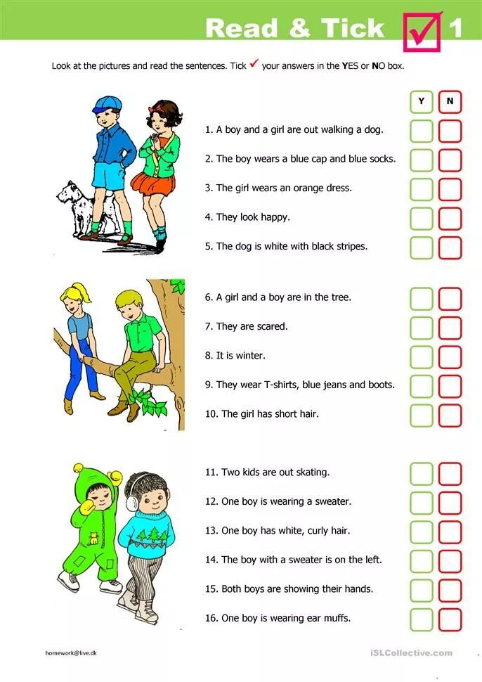 Tick sentences. Read and Tick. Reading Worksheet for pre-Intermediate. 2 Read and Tick 4 класс. По-английски Tick.