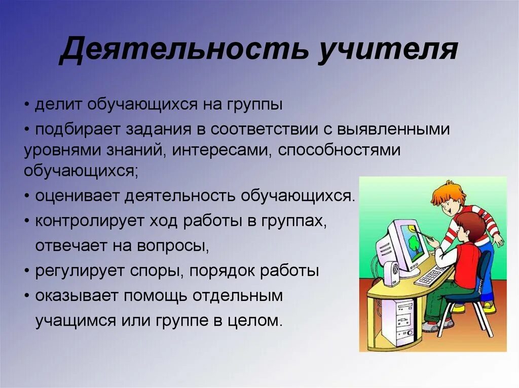 На уроках информатики учащиеся. Деятельность учителя на уроке. Виды деятельности учеников на уроке. Виды работы учителя на уроке. Деятельность педагога на уроке.