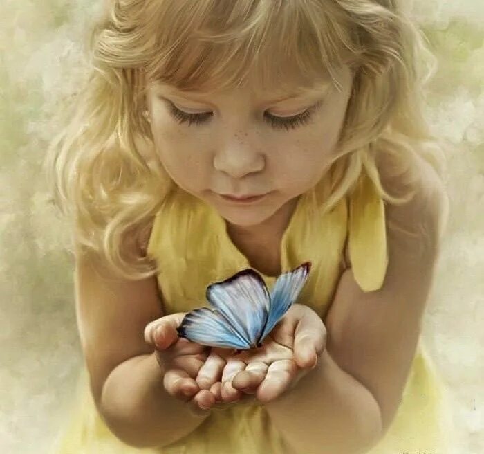 Дари радости. Девочка бабочка. Счастье в ладошках. Доброта радость.