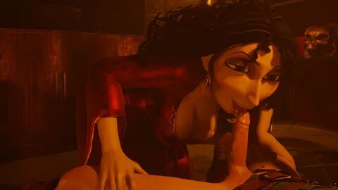 dezmall, mother gothel, disney, tangled, 3d, blender, high resolution, tagm...