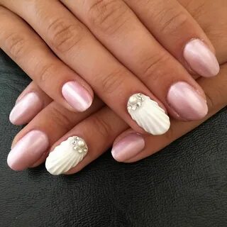 Маникюр ракушка