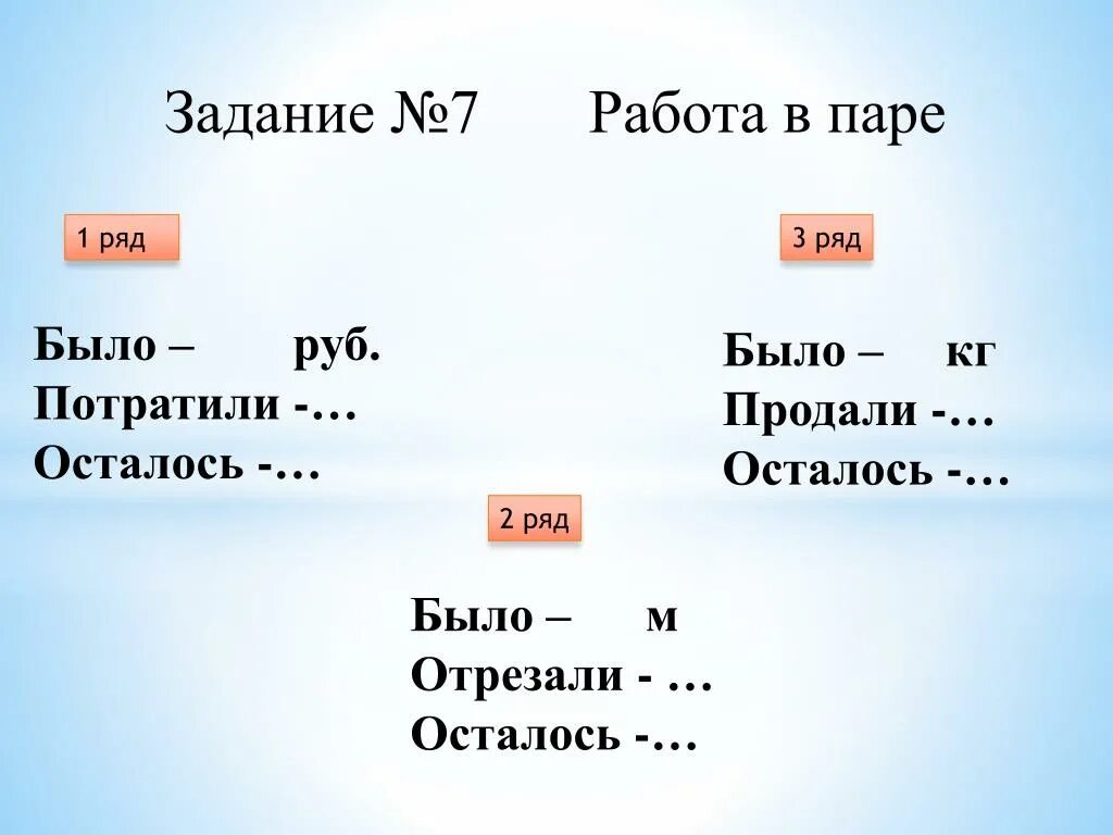 Было 10 рублей потратил. Задачи было продали осталось. Задача было потратила осталось. Задачи было израсходовали осталось. Задача отрезали осталось.