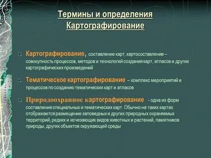 Карта понятие и определение