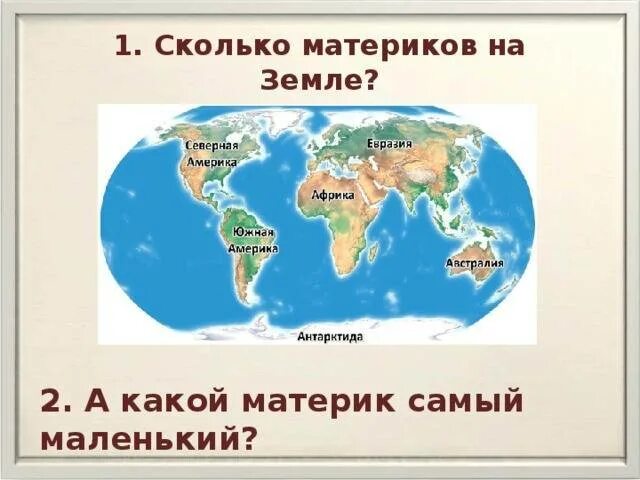 Сколько лет материку