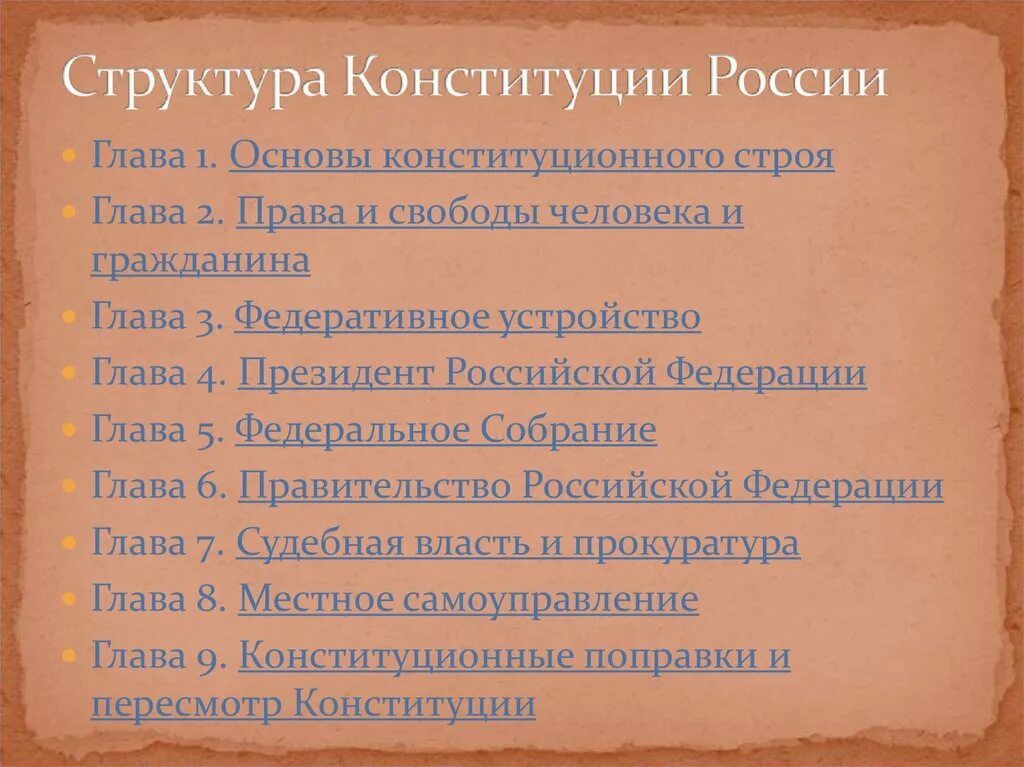 Структура Конституции России. Характеристика Конституции РФ. Структура Конституции 1978. Структура Конституции Грузии. 4 5 главы конституции рф