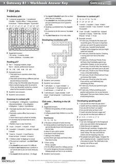 Gateway 2nd Edition C1 Answers Unit 1 4B6