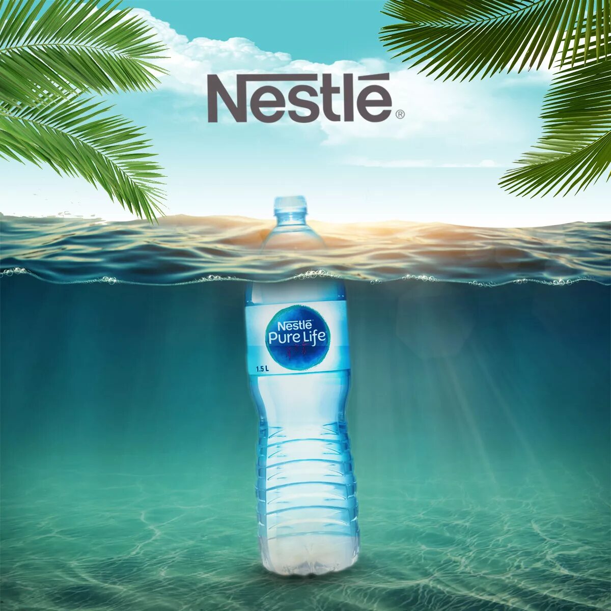 Воды жизни купить. Реклама воды. Рекламный слоган воды. Креативная реклама воды. Nestle вода.