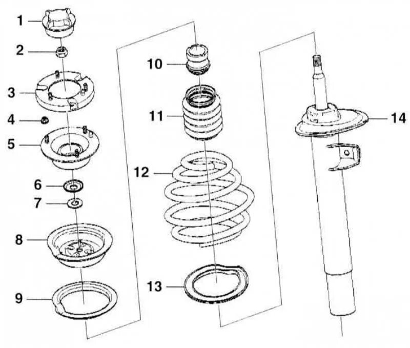 Сборка стойки амортизатора. Передний опорный подшипник БМВ е39. Схема переднего амортизатора BMW e34. Схема передней стойки БМВ е46. Схема передней стойки БМВ е60.