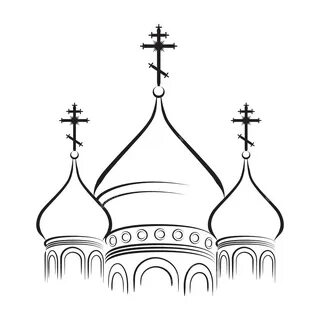 Рисунок куполов церквей - Фотобанк 3.