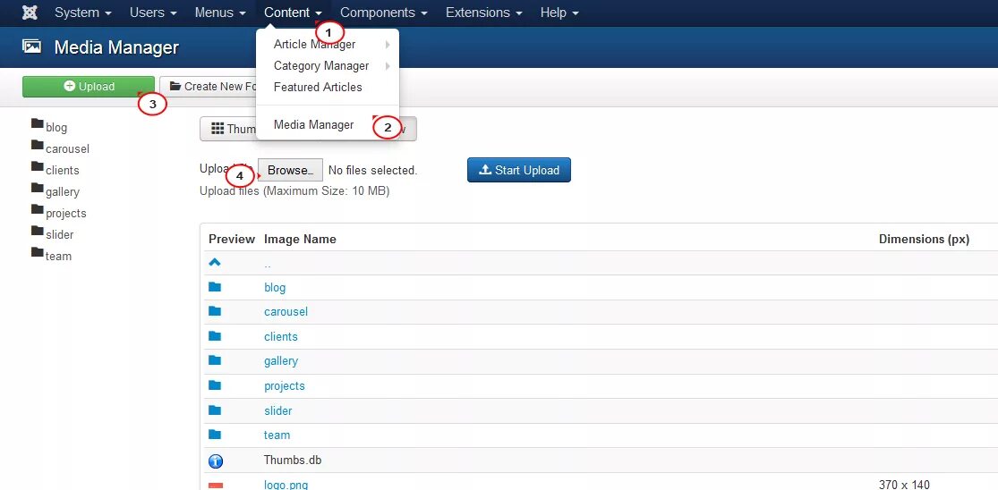 Upload articles