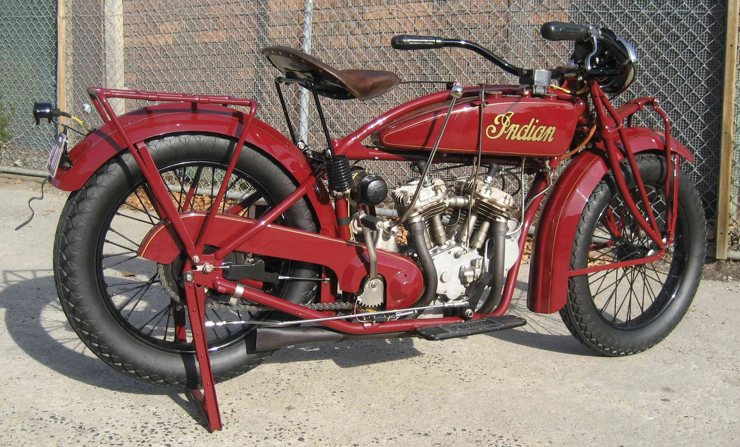 Replica of Burt Munro's Indian Special Indian motorcycle, Vintage indian motorcy