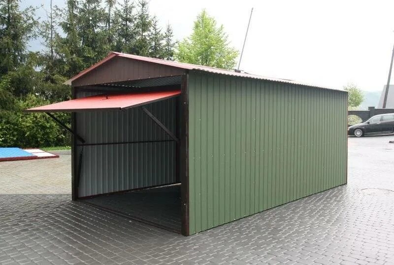 Каркас из профильной трубы 6х5м. Гараж металлический разборный заводской односкатный. Ворота из профнастила для ангара. Гараж из лстк 6x10. Гараж из профильной трубы и профнастила.