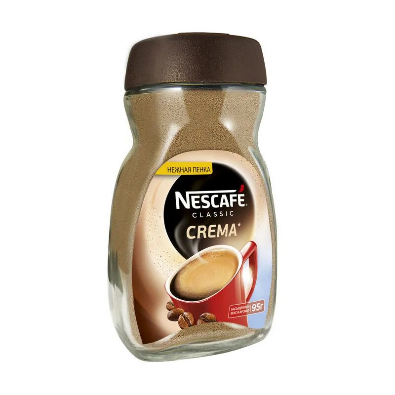 Nescafe Classic crema 95. Кофе Nescafe Classic crema 95г. Нескафе Классик  крема стекло 95г. Кофе Нескафе Классик 95гр с/б. Кофе растворимый нескафе классик