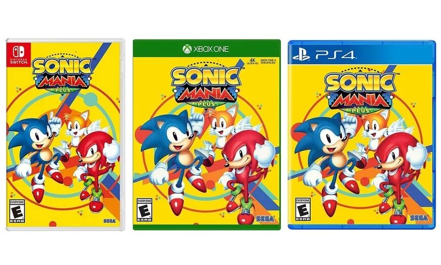 Игра sonic plus. Диск Sonic Mania Plus. Sonic Mania Plus для ps4. Sonic Mania Plus Nintendo Switch. Sonic Mania Plus Xbox.