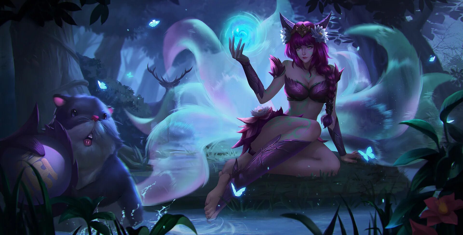 Ари х. Ahri. ари лига легенд. elderwood ahri. ари лига легенд дух леса.