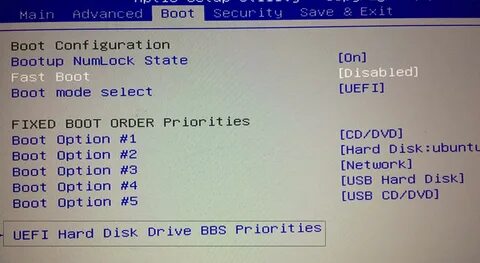 Boot menu msi