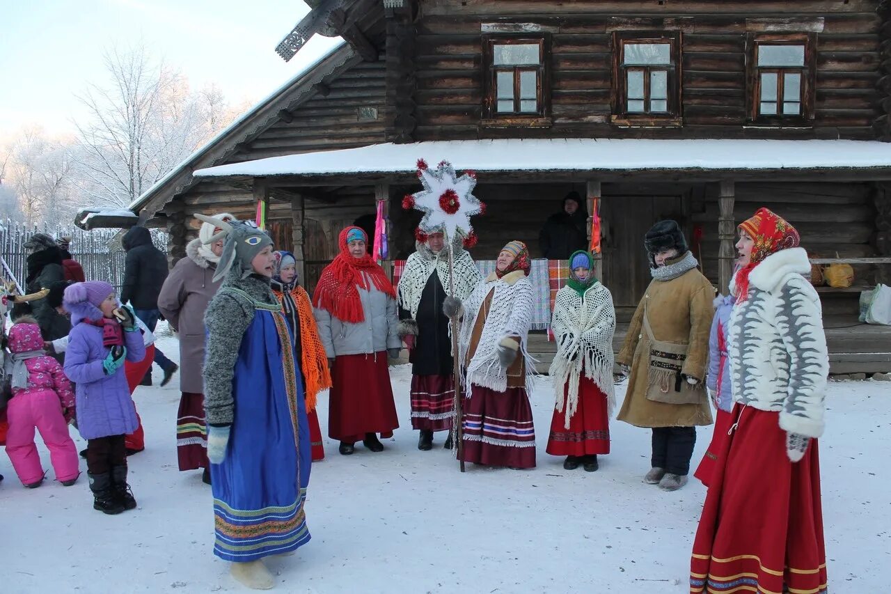 Народный праздник 13 января. Зимние праздники в витославлицах великом новгороде. коляда ряженые. святки. святки праздник.