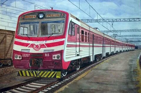Рисунки электропоездов