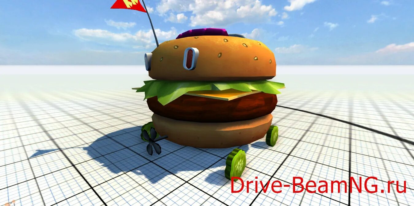 Тест драйв турбо. BEAMNG Drive Turbo Burger. Бургер мобиль. Мод на школьный автобус в BEAMNG Drive. Машина бургер.